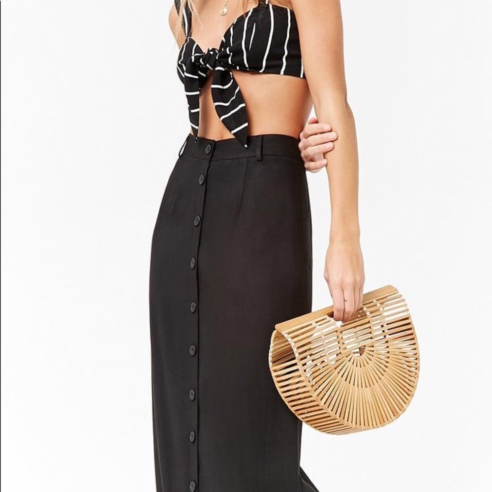 Button Up Maxi Skirt